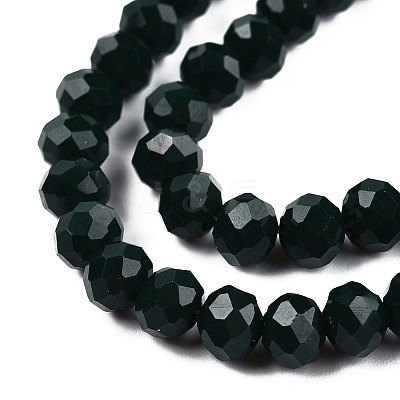 Opaque Solid Color Imitation Jade Glass Beads Strands EGLA-A044-P2mm-D12-1
