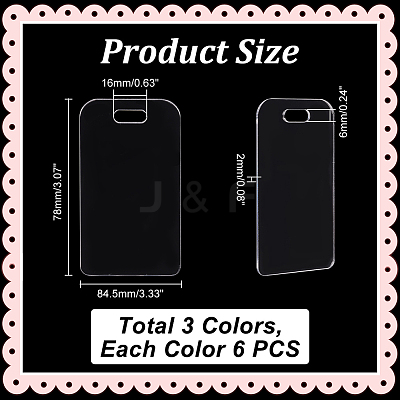 18Pcs 3 Colors Acrylic Big Pendants DIY-GA0005-67-1