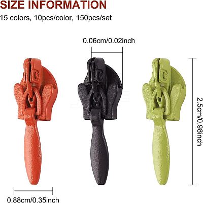 Iron Invisible Zipper Pull Slider Head IFIN-FG0001-01-1