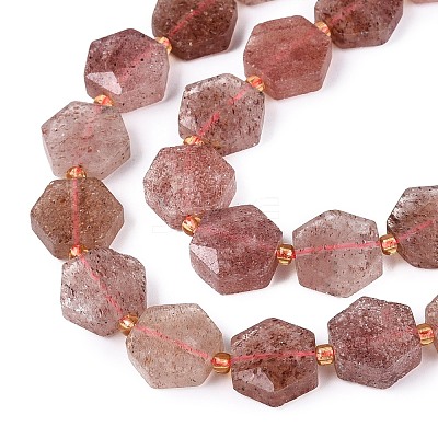 Natural Strawberry Quartz Beads Strands G-N368-01A-13-1