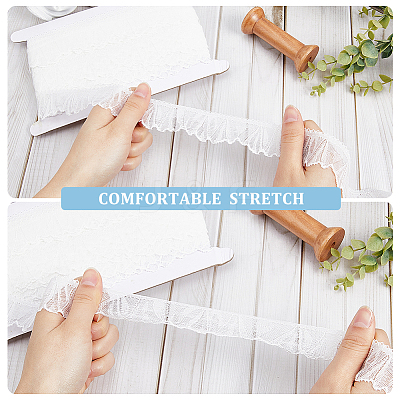 20 Yards Polyester Lace Ribbons OCOR-GF0003-29A-1
