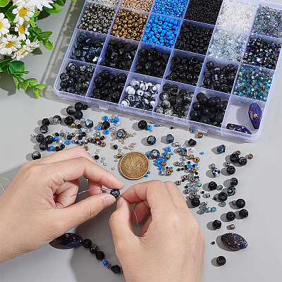 DIY Beads Jewelry Making Finding Kit DIY-PH0017-56-1
