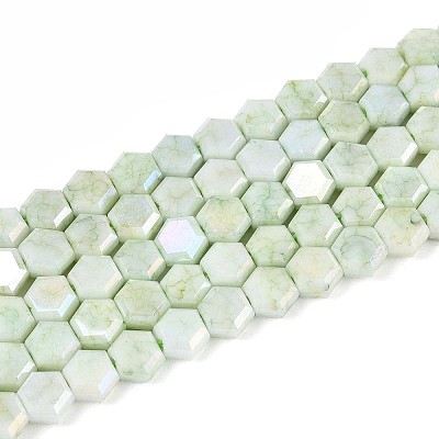 Anti-Tarnish Electroplate Glass Beads Strands GLAA-T028-6mm-02C-1