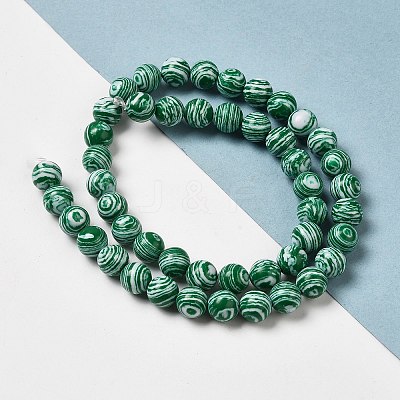 Synthetic Malachite Dyed Beads Strands G-P507-02A-01-1