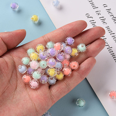 Transparent Acrylic Beads TACR-S152-04A-1