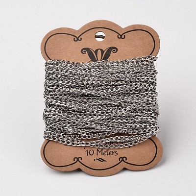 Tarnish Resistant 304 Stainless Steel Twisted Chains Curb Chains CHS-L015-26-1