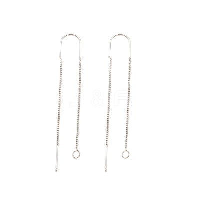 Brass Stud Earring Findings KK-CD0001-02-1