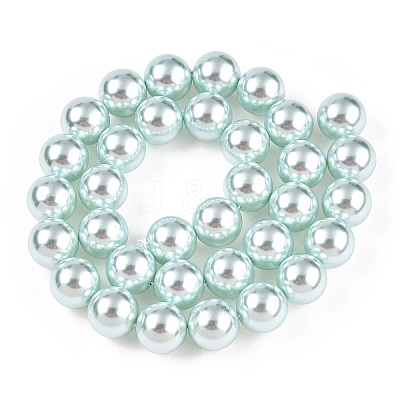 Glass Pearl Beads Strands HY-G002-01F-12-1