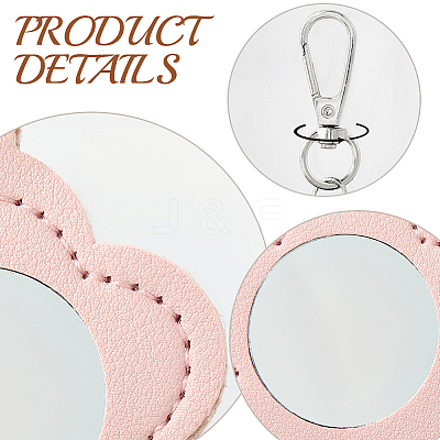 2Pcs 2 Colors PU Leather Pendant Decorations HJEW-CL0001-16B-1