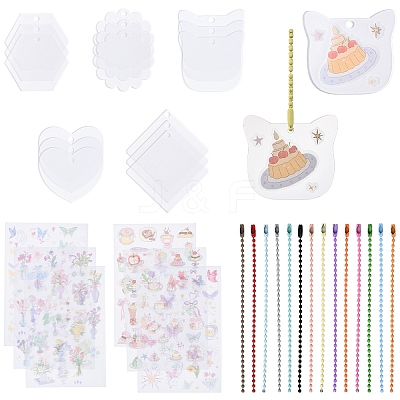 DIY Acrylic Keychain Making Kits DIY-YW0012-35-1