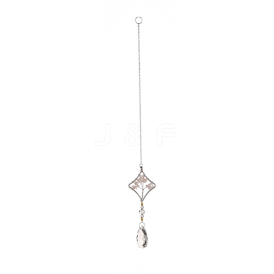 Teardrop Acrylic Beads Big Pendant Decorations HJEW-D029-01P-D-1