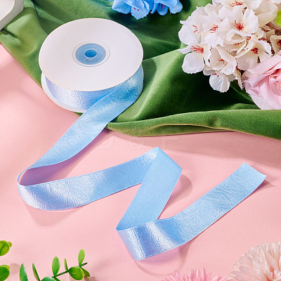 1 Roll Imitation Leather Polyester Ribbon LC-TA0001-02B-1