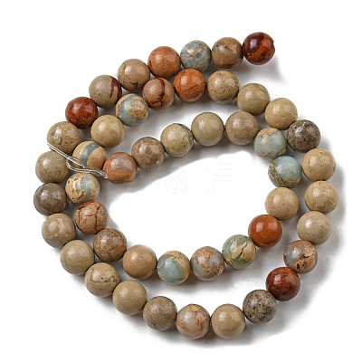 Natural Aqua Terra Jasper Strands G-S150-50-4mm-1