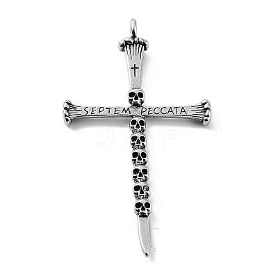 Tibetan Style Alloy Pendants TIBE-L012-040AS-11-1