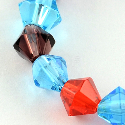 Mixed Glass Bicone Beads Strands X-GLAA-S050-4mm-1