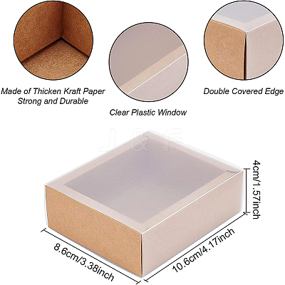 Kraft Paper Jewelry Boxes CON-WH0068-65E-1