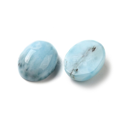 Natural Larimar Cabochons G-E616-06C-1