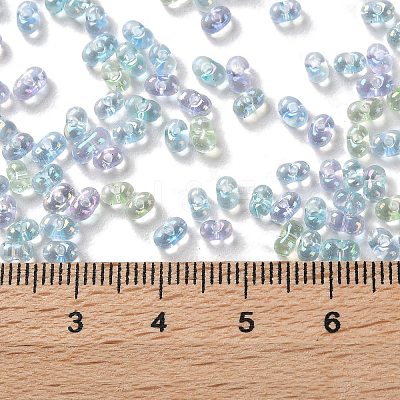 AB Color Plated Glass Seed Beads SEED-L011-06B-09-1