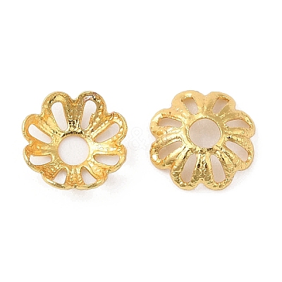 Brass Beads Cap KK-B073-04G-1