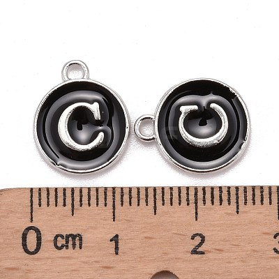 Platinum Plated Alloy Charms ENAM-S118-02C-P-1