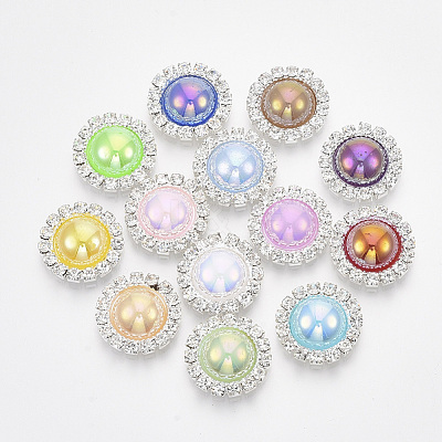 ABS Plastic Imitation Pearl Cabochons RB-S066-02S-1