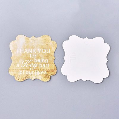 Floral Pattern Paper Gift Tags CDIS-K002-E08-1