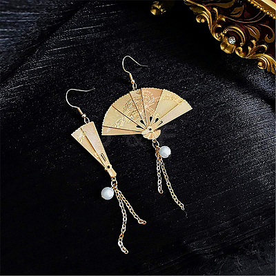 Brass Earring Hooks KK-BC0005-08G-1
