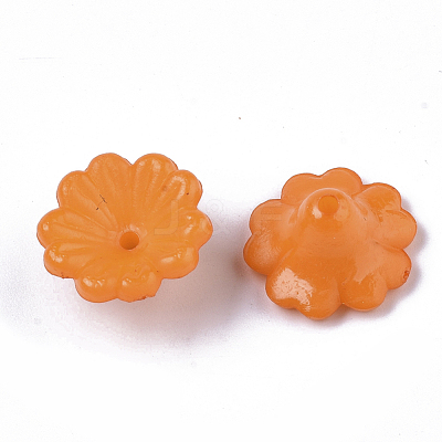Opaque AS Plastic Bead Caps MACR-T039-019D-1
