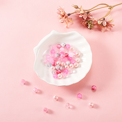 200Pcs 10 Styles DIY Glass Round Beads Sets DIY-CJ0001-95-1