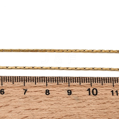 1.3MM 304 Stainless Steel Boston Link Chains Necklaces for Women Men NJEW-Z115-12G-04-1