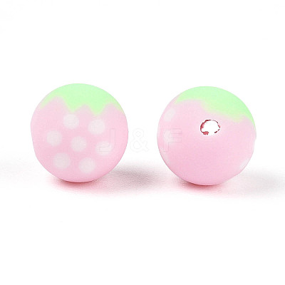 Fruits Theme Handmade Polymer Clay Beads CLAY-T022-04B-1