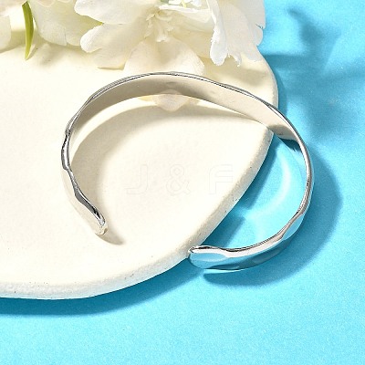 Non-Tarnish 304 Stainless Steel Cuff Bangles BJEW-K267-03P-1