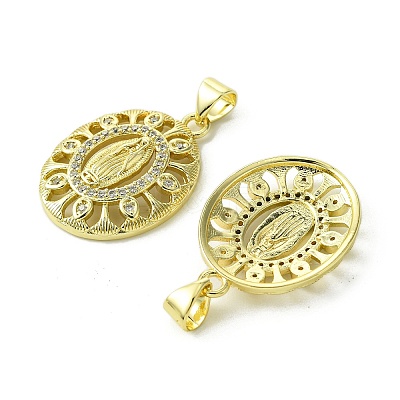 Brass Micro Pave Cubic Zirconia Pendants KK-H472-53J-G-1