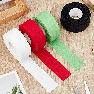 4 Rolls 4 Colors Cotton Underwrap Bandages AJEW-CY0002-37-1