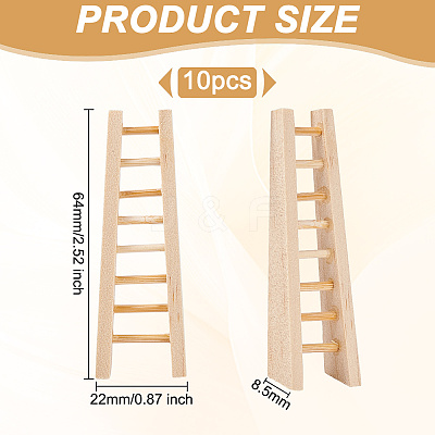 Mini Wooden Stairs Furniture DJEW-WH0015-114-1