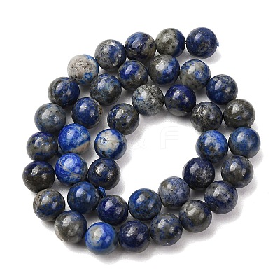 Natural Lapis Lazuli Round Bead Strands G-E262-01-10mm-1