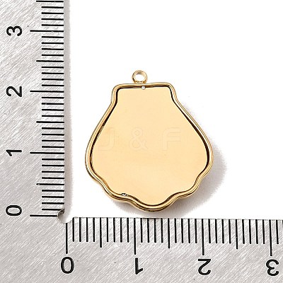 Marine Organism Theme Natural Shell Pendants SH-CBA6E49-01G-A-1