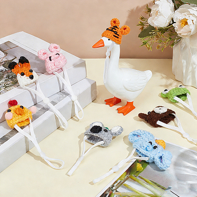 8Pcs 8 Styles Polyester Doll Hat DIY-SC0033-54D-1