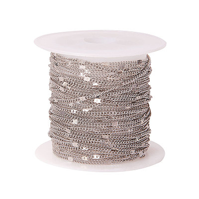 Soldered Brass Coated Iron Curb Chains CH-CJ0001-01A-P-1