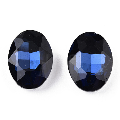 Pointed Back Glass Rhinestone Cabochons RGLA-T080-13x18mm-13-1