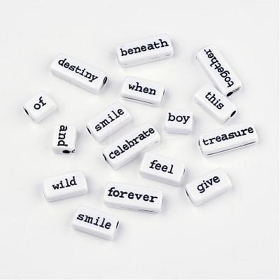 Opaque Acrylic Beads SACR-R909-01-1