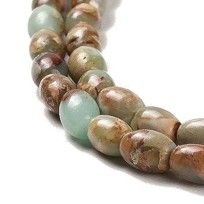 Natural Aqua Terra Jasper Beads Strands G-F765-I01-01-1
