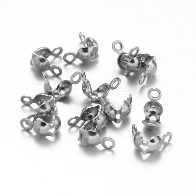Tarnish Resistant 304 Stainless Steel Bead Tips X-STAS-M213-09-1