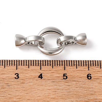 Brass Fold Over Clasps KK-U016-24P-1
