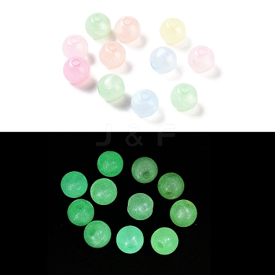 Plating Opaque Acrylic Beads MACR-K361-08-1