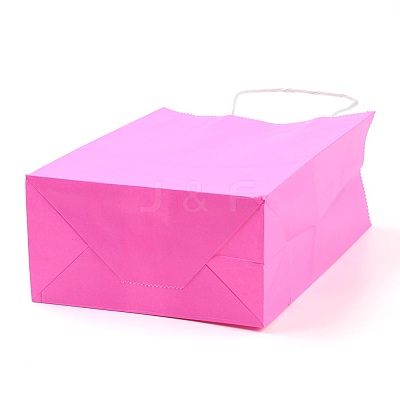 Pure Color Kraft Paper Bags AJEW-G020-B-02-1