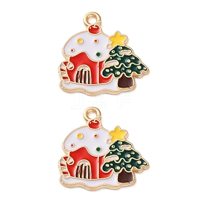 Alloy Enamel Pendants ENAM-I061-01KCG-20-1
