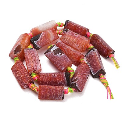Natural Weathered Agate Beads Strands G-A321-F02-01C-1