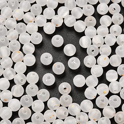 Frosted Transparent Acrylic Beads X1-OACR-F013-12L-1