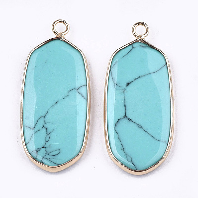 Synthetic Turquoise Pendants G-T112-23D-1